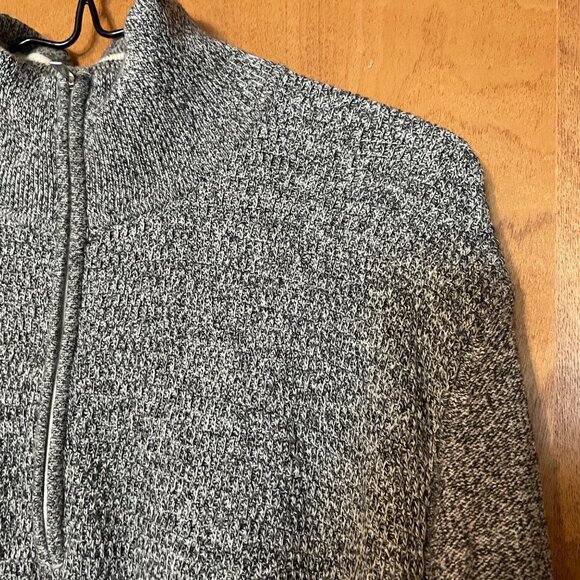 Calvin Klein Mens Black & White Half-Zip Sweater Size XL - Picture 3 of 7